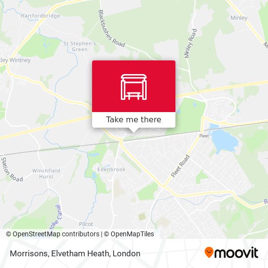 Morrisons, Elvetham Heath map
