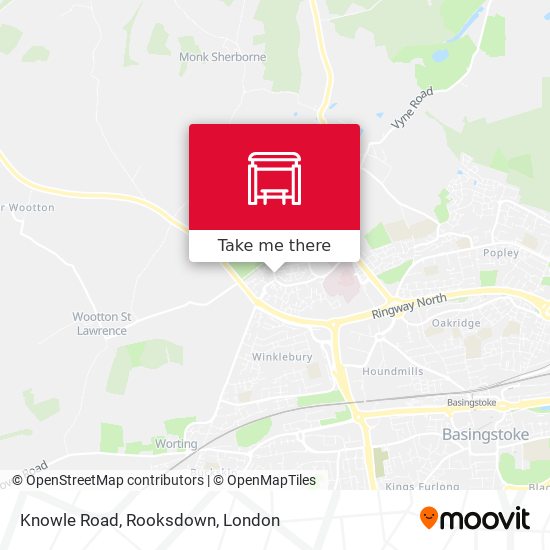 Knowle Road, Rooksdown map