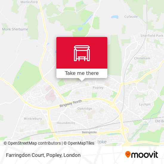 Farringdon Court, Popley map