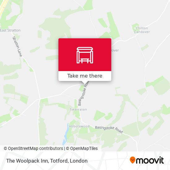 The Woolpack Inn, Totford map