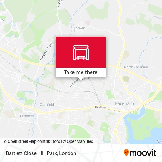Bartlett Close, Hill Park map