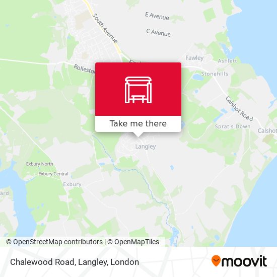 Chalewood Road, Langley map