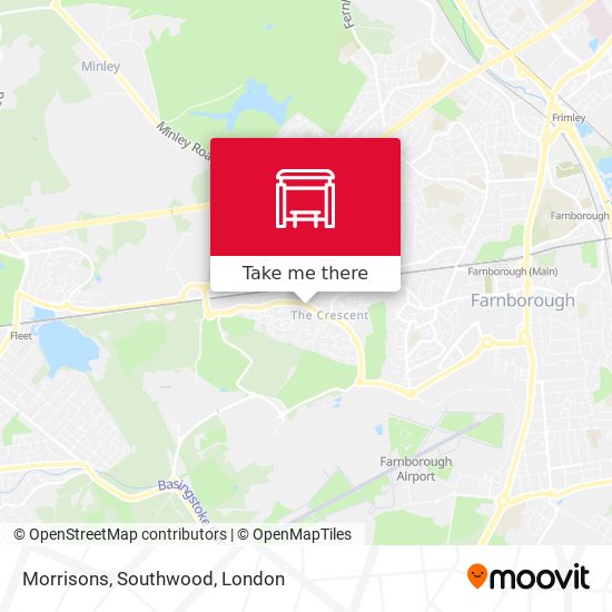 Morrisons, Southwood map