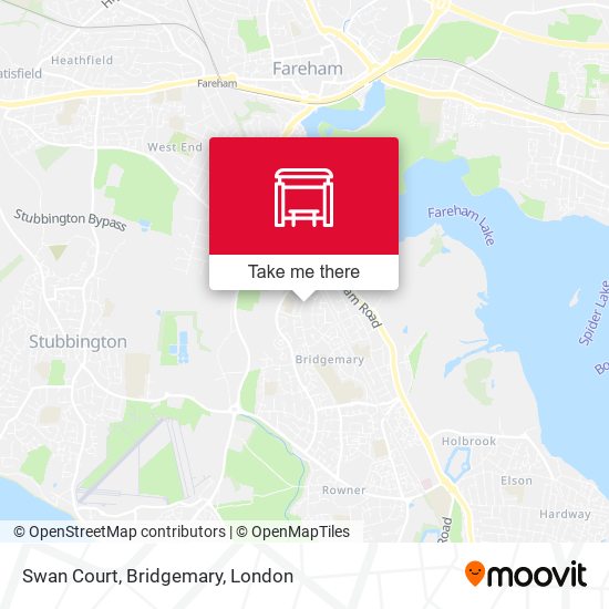 Swan Court, Bridgemary map
