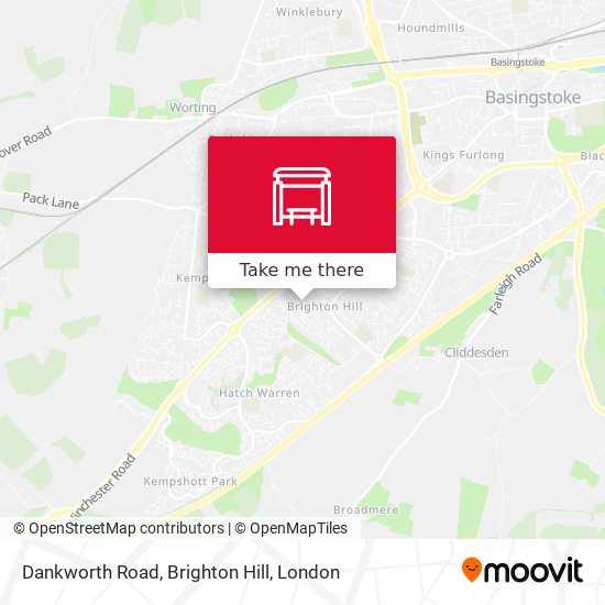 Dankworth Road, Brighton Hill map