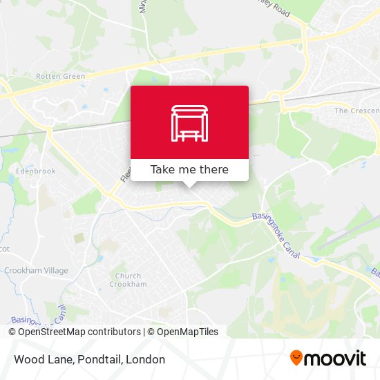 Wood Lane, Pondtail map