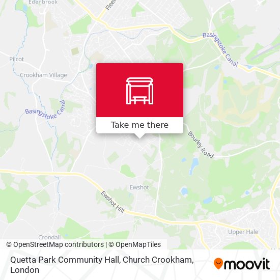 Quetta Park Community Hall, Church Crookham map