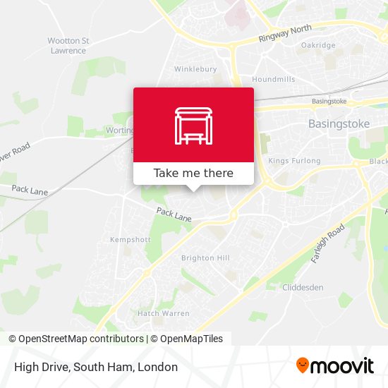 High Drive, South Ham map