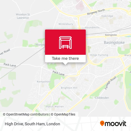 High Drive, South Ham map
