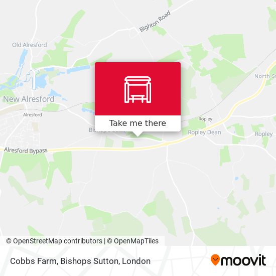 Cobbs Farm, Bishops Sutton map