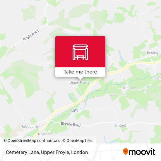 Cemetery Lane, Upper Froyle map