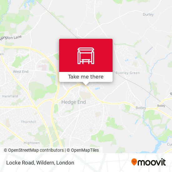 Locke Road, Wildern map