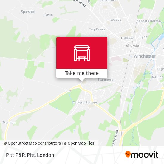 Pitt P&R, Pitt map