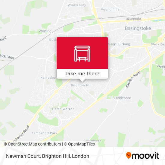 Newman Court, Brighton Hill map