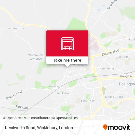 Kenilworth Road, Winklebury map