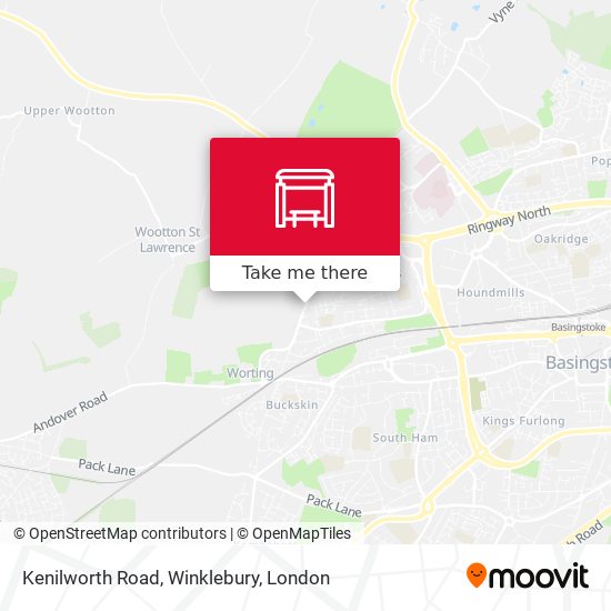 Kenilworth Road, Winklebury map