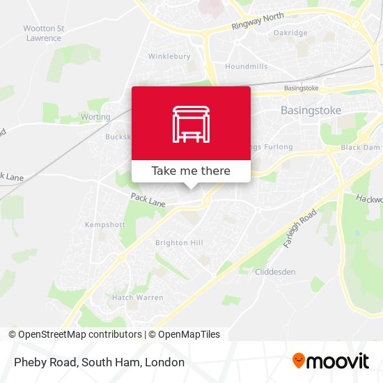 Pheby Road, South Ham map