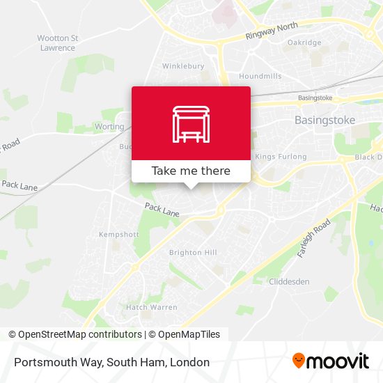 Portsmouth Way, South Ham map