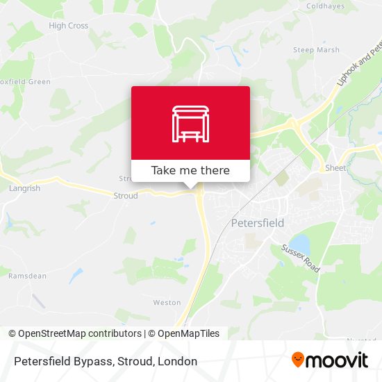 Petersfield Bypass, Stroud map