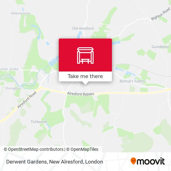 Derwent Gardens, New Alresford map