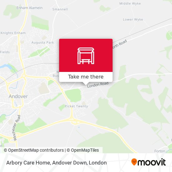 Arbory Care Home, Andover Down map