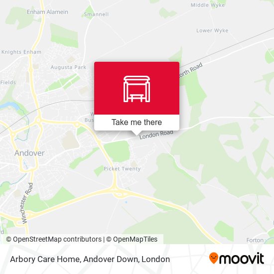 Arbory Care Home, Andover Down map