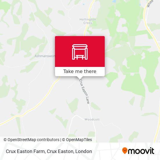 Crux Easton Farm, Crux Easton map