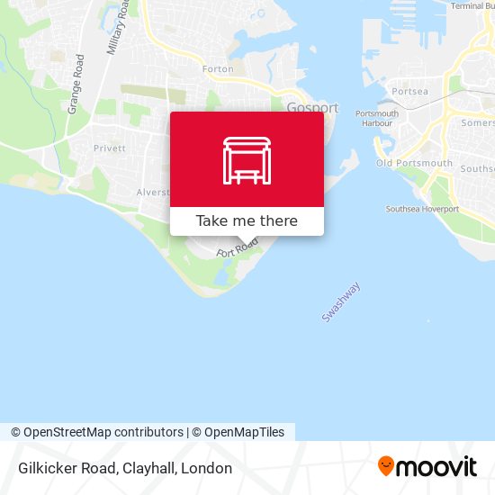 Gilkicker Road, Clayhall map