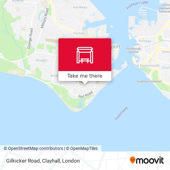 Gilkicker Road, Clayhall map