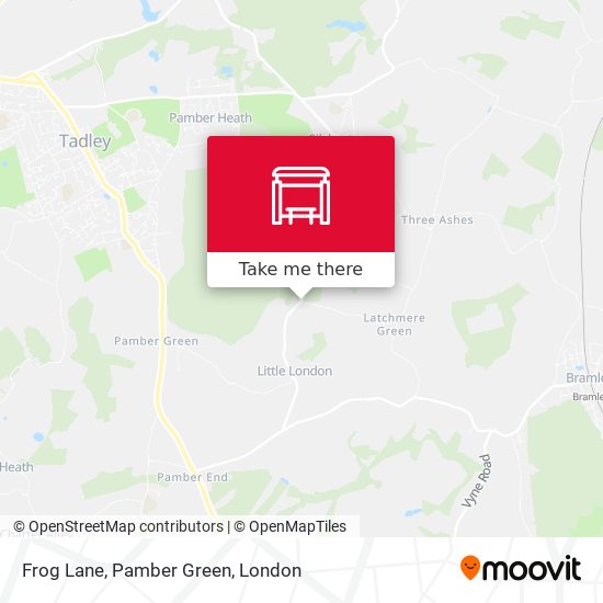 Frog Lane, Pamber Green map