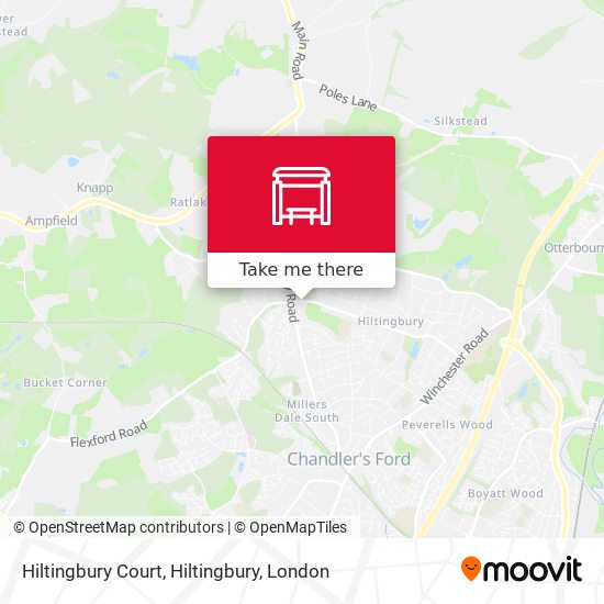Hiltingbury Court, Hiltingbury map
