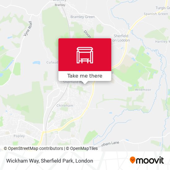 Wickham Way, Sherfield Park map