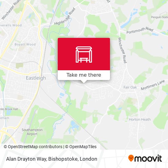 Alan Drayton Way, Bishopstoke map