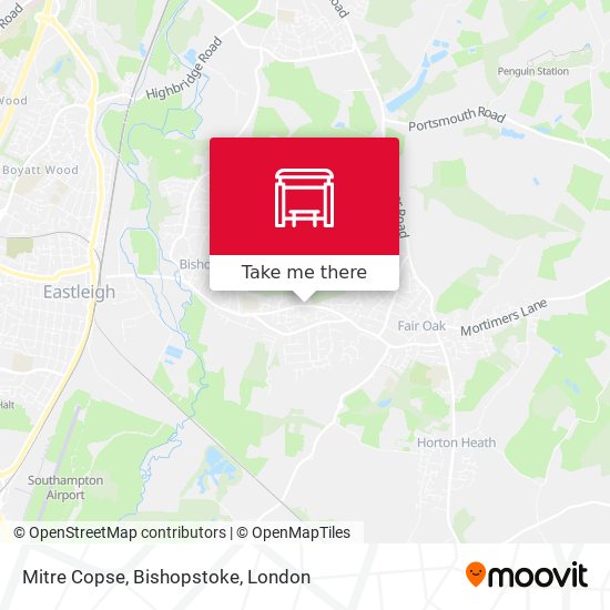 Mitre Copse, Bishopstoke map
