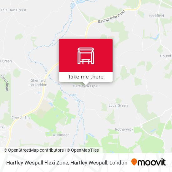 Hartley Wespall Flexi Zone, Hartley Wespall map