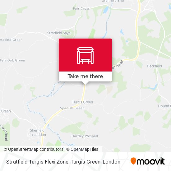 Stratfield Turgis Flexi Zone, Turgis Green map