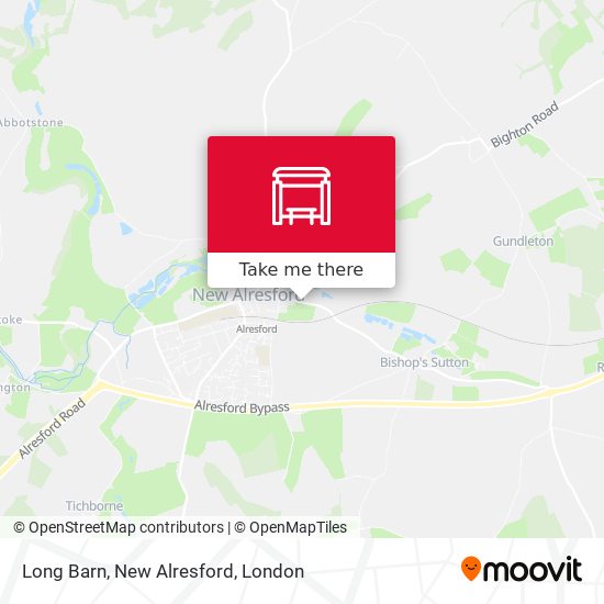 Long Barn, New Alresford map