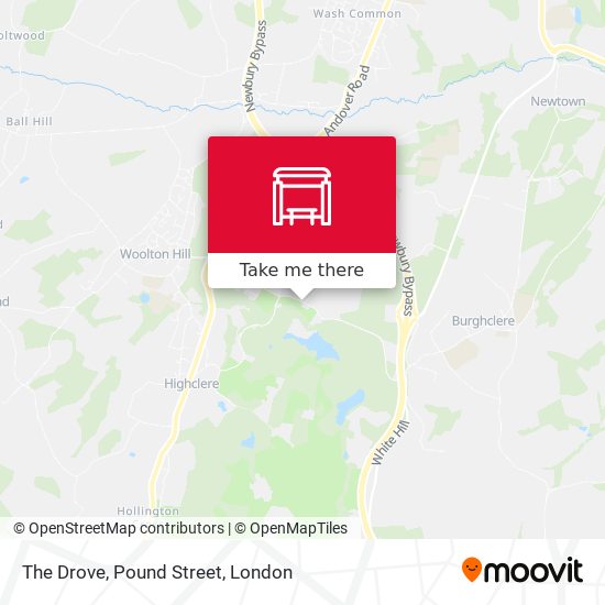 The Drove, Pound Street map