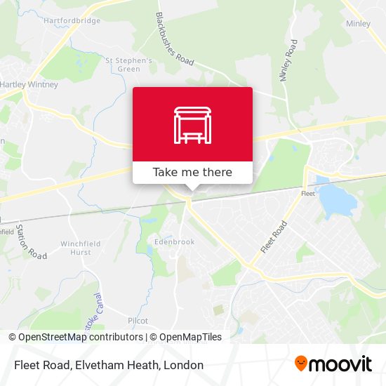 Fleet Road, Elvetham Heath map