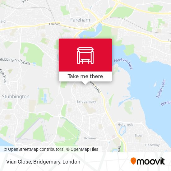 Vian Close, Bridgemary map