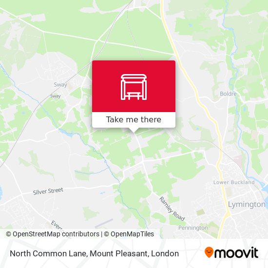 North Common Lane, Mount Pleasant map