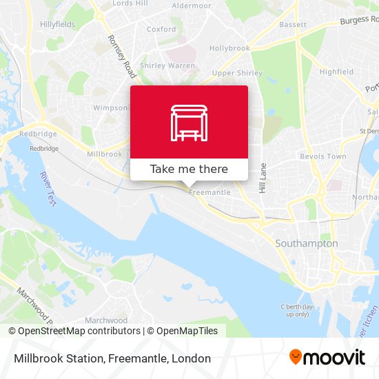 Millbrook Station, Freemantle map