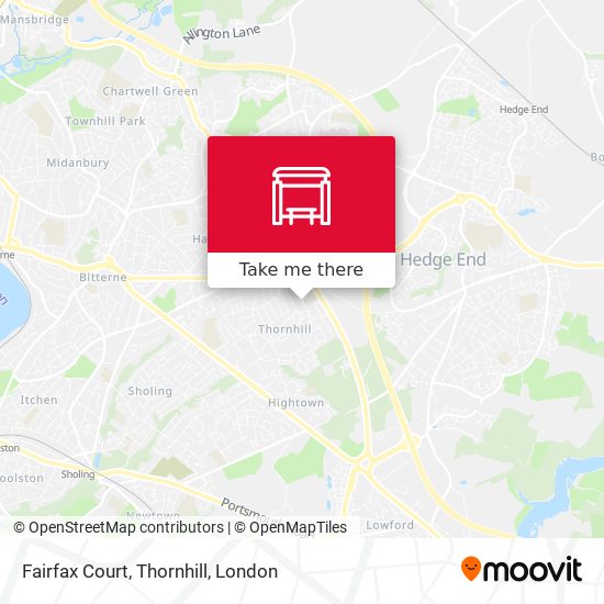 Fairfax Court, Thornhill map