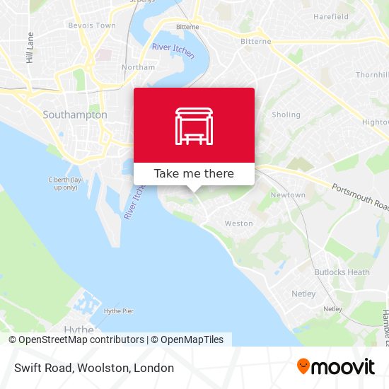 Swift Road, Woolston map