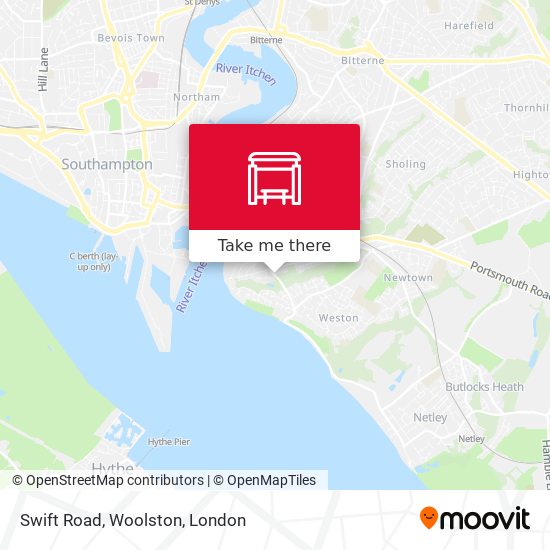 Swift Road, Woolston map