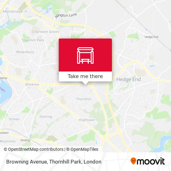 Browning Avenue, Thornhill Park map