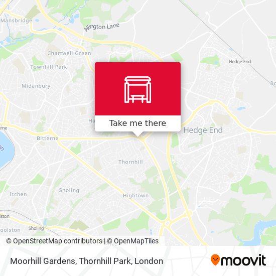 Moorhill Gardens, Thornhill Park map