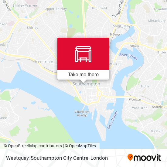 Westquay, Southampton City Centre map