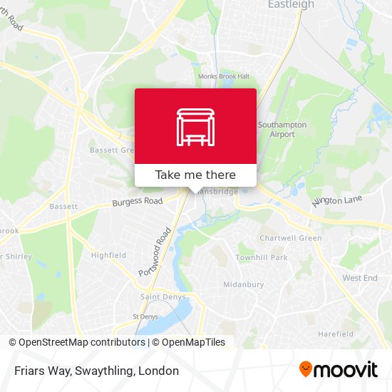 Friars Way, Swaythling map