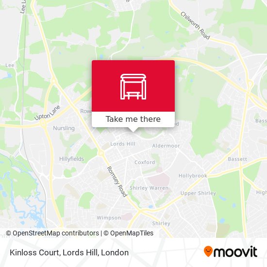 Kinloss Court, Lords Hill map